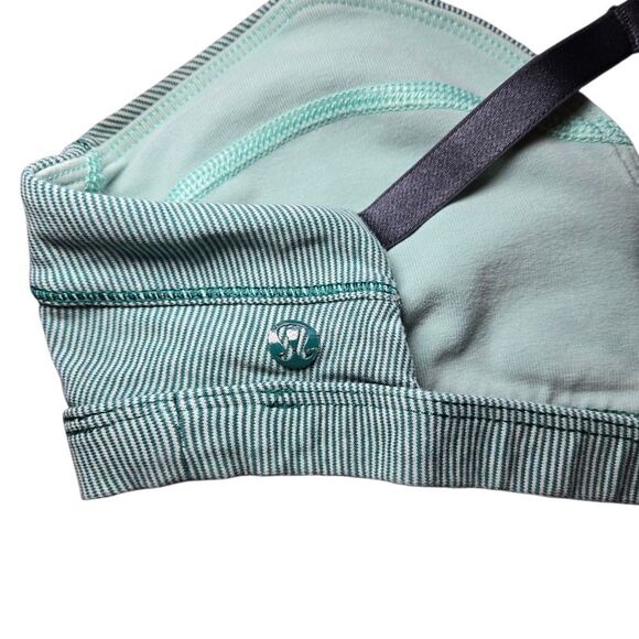 Lululemon Anahatasana Bra - Wee Stripe Heathered Menthol Forage - Picture 5 of 6